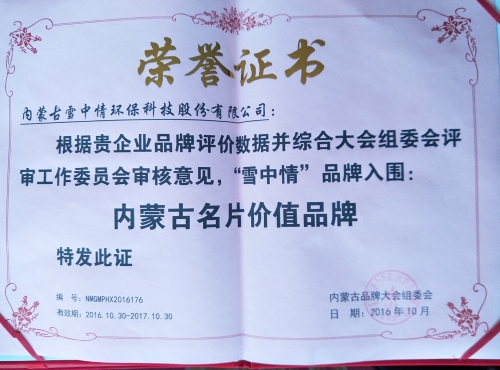 品牌证书